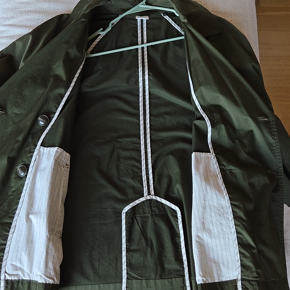 CAbi Expedition jacket trench Safari Travel Springbreak Lightweight M EUC Green - Picture 3 of 15